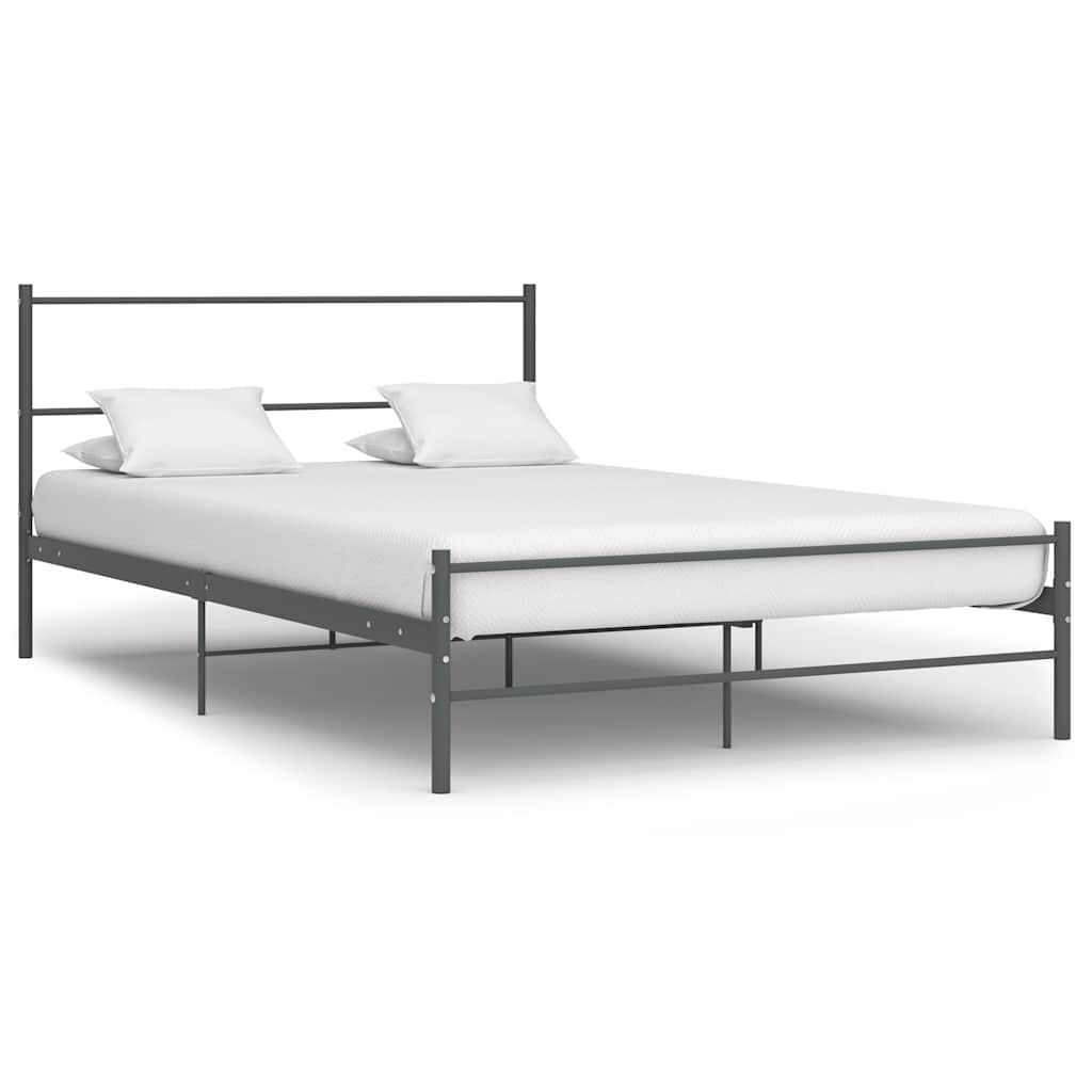 Vidaxl bedframe metaal grijs 120x200 cm