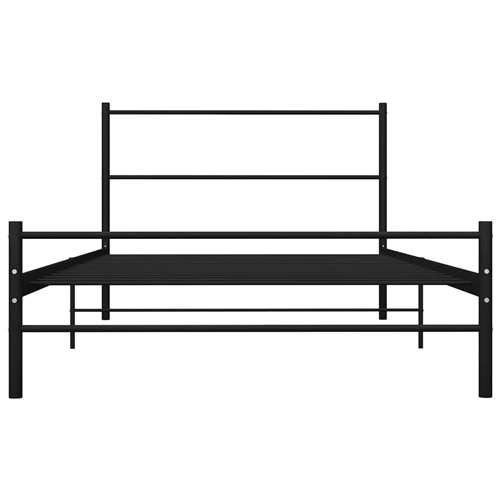 Vidaxl bedframe metaal zwart 90x200 cm