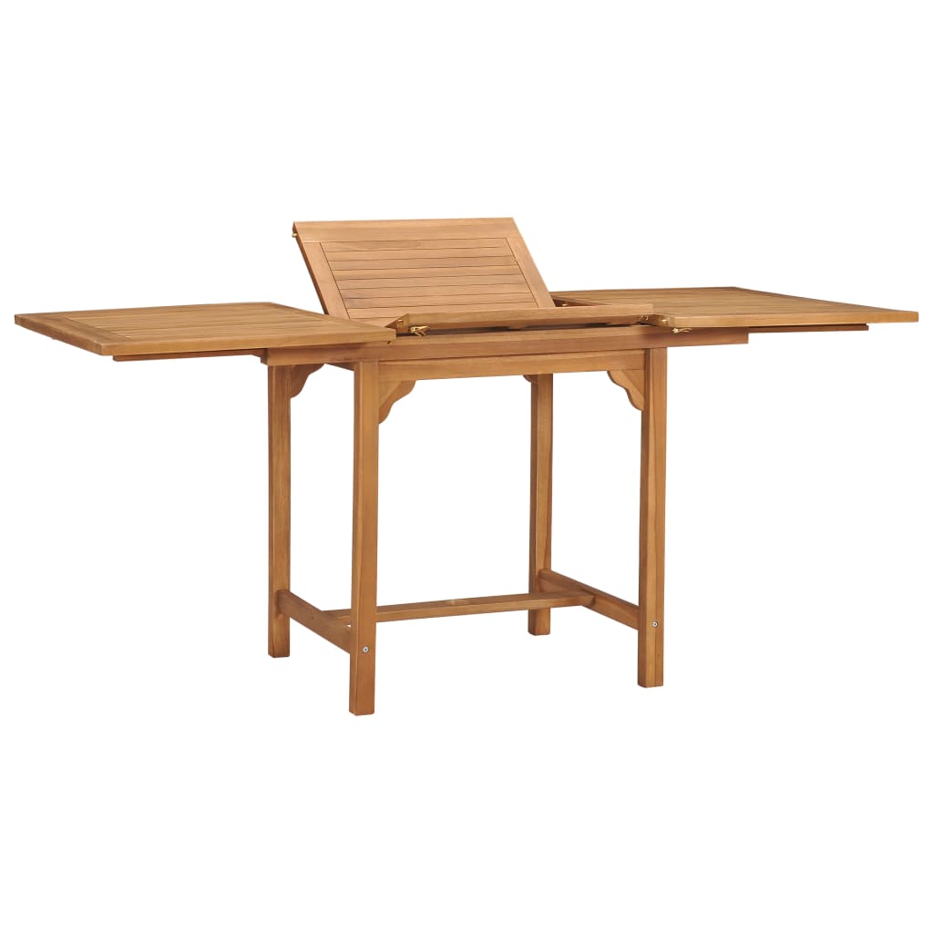 Vidaxl tuintafel verlengbaar (110-160)x80x75 cm massief teakhout
