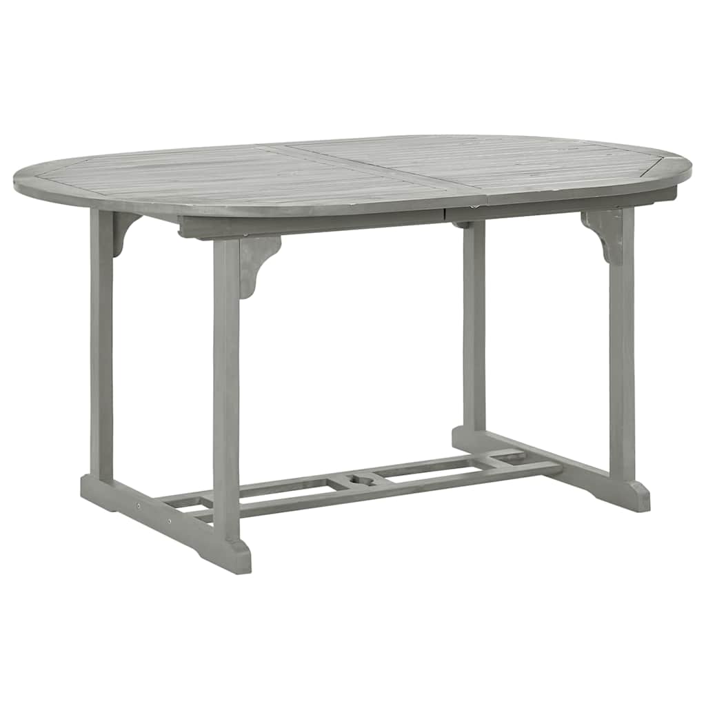Vidaxl tuintafel 200x100x75 cm massief acaciahout grijs