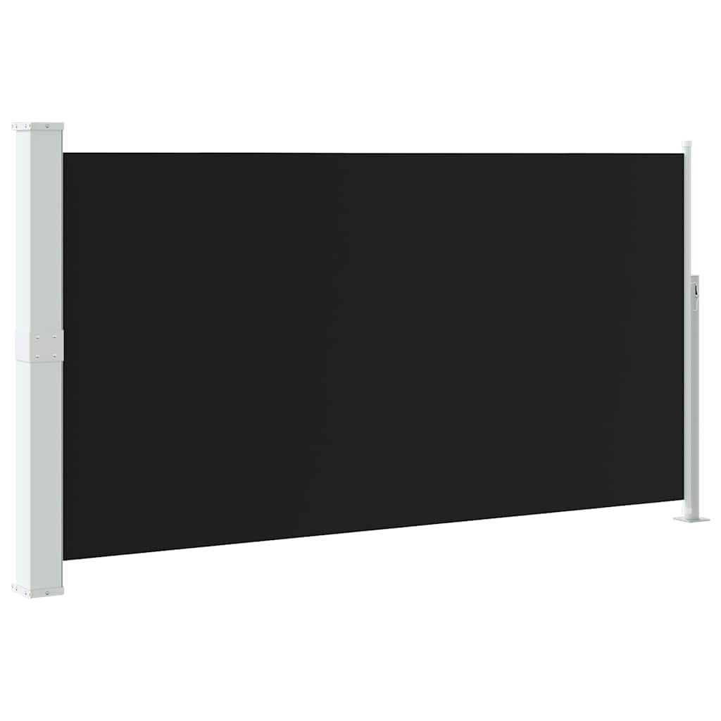 Vidaxl tuinscherm uittrekbaar 170x300 cm zwart