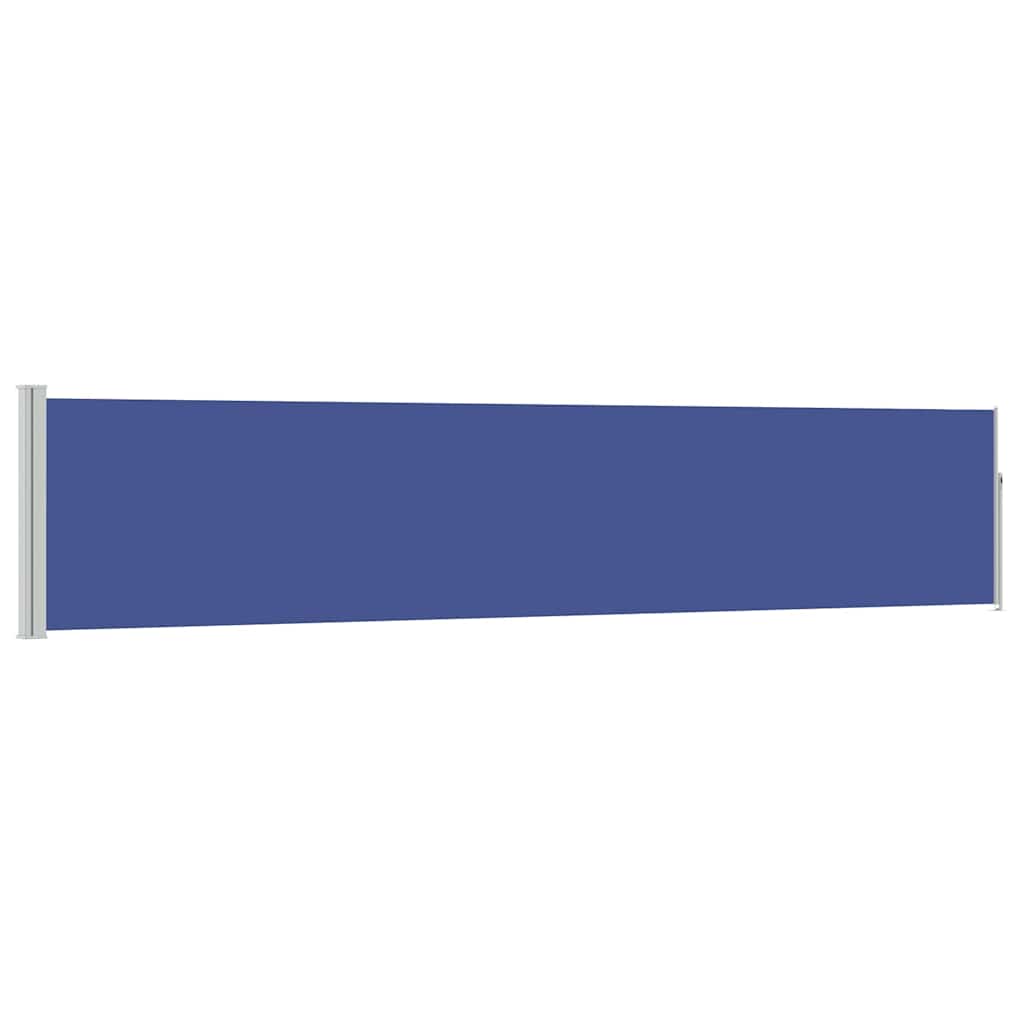 Vidaxl tuinscherm uittrekbaar 100x500 cm blauw