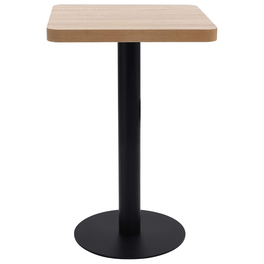 Vidaxl bistrotafel 50x50 cm mdf lichtbruin
