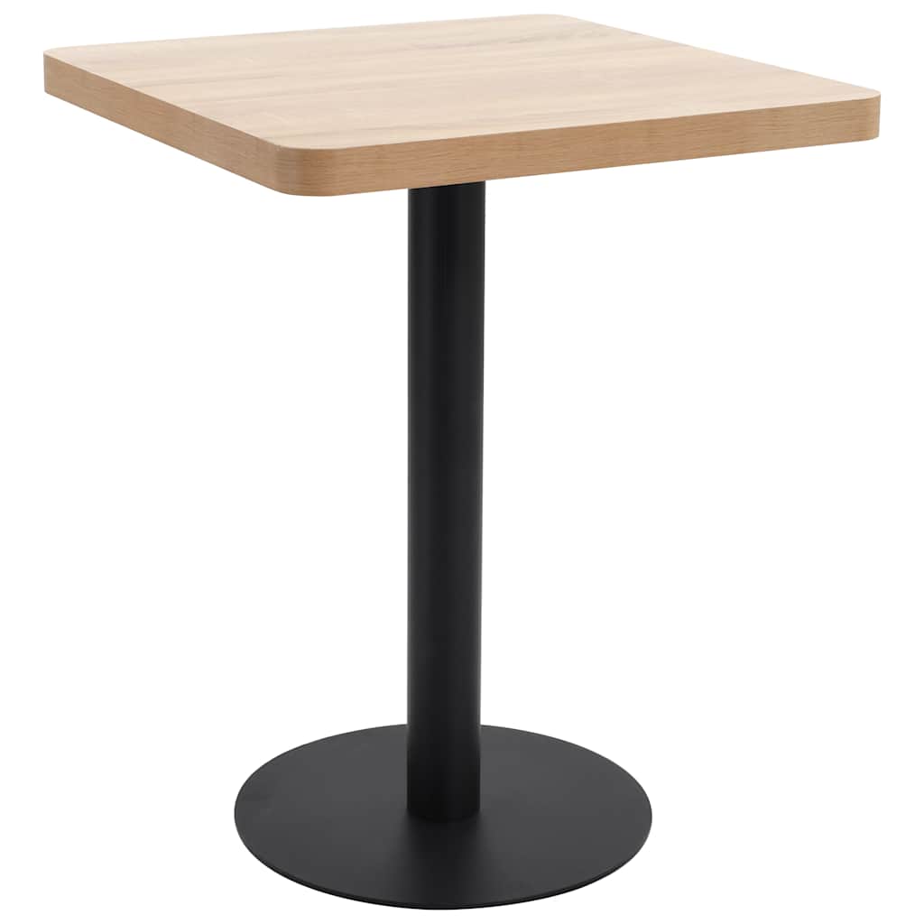 Vidaxl bistrotafel 60x60 cm mdf lichtbruin