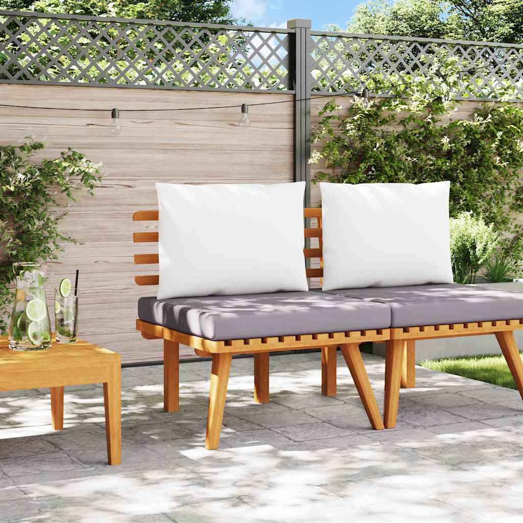 Vidaxl tuinstoel met kussens massief acaciahout