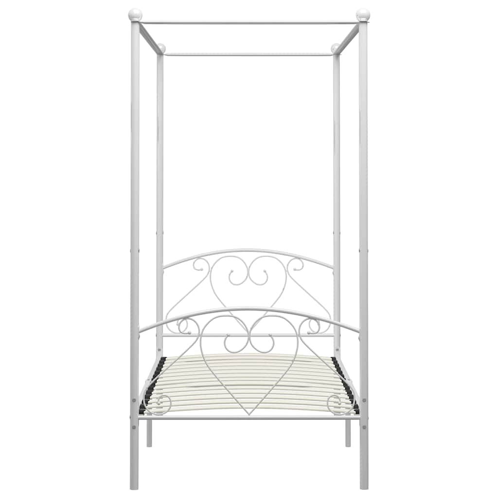 Vidaxl hemelbedframe metaal wit 90x200 cm