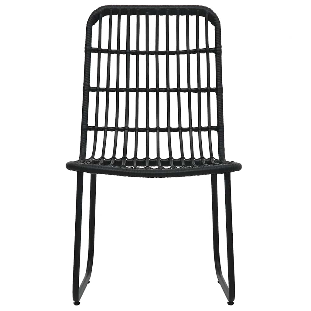 Vidaxl tuinstoelen 2 st poly rattan zwart