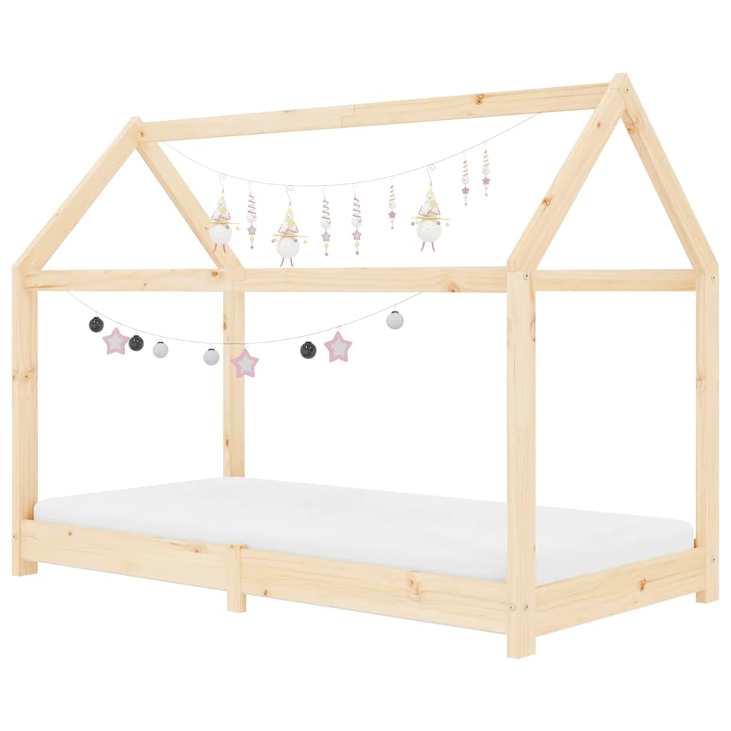 Vidaxl kinderbedframe massief grenenhout 80x160 cm