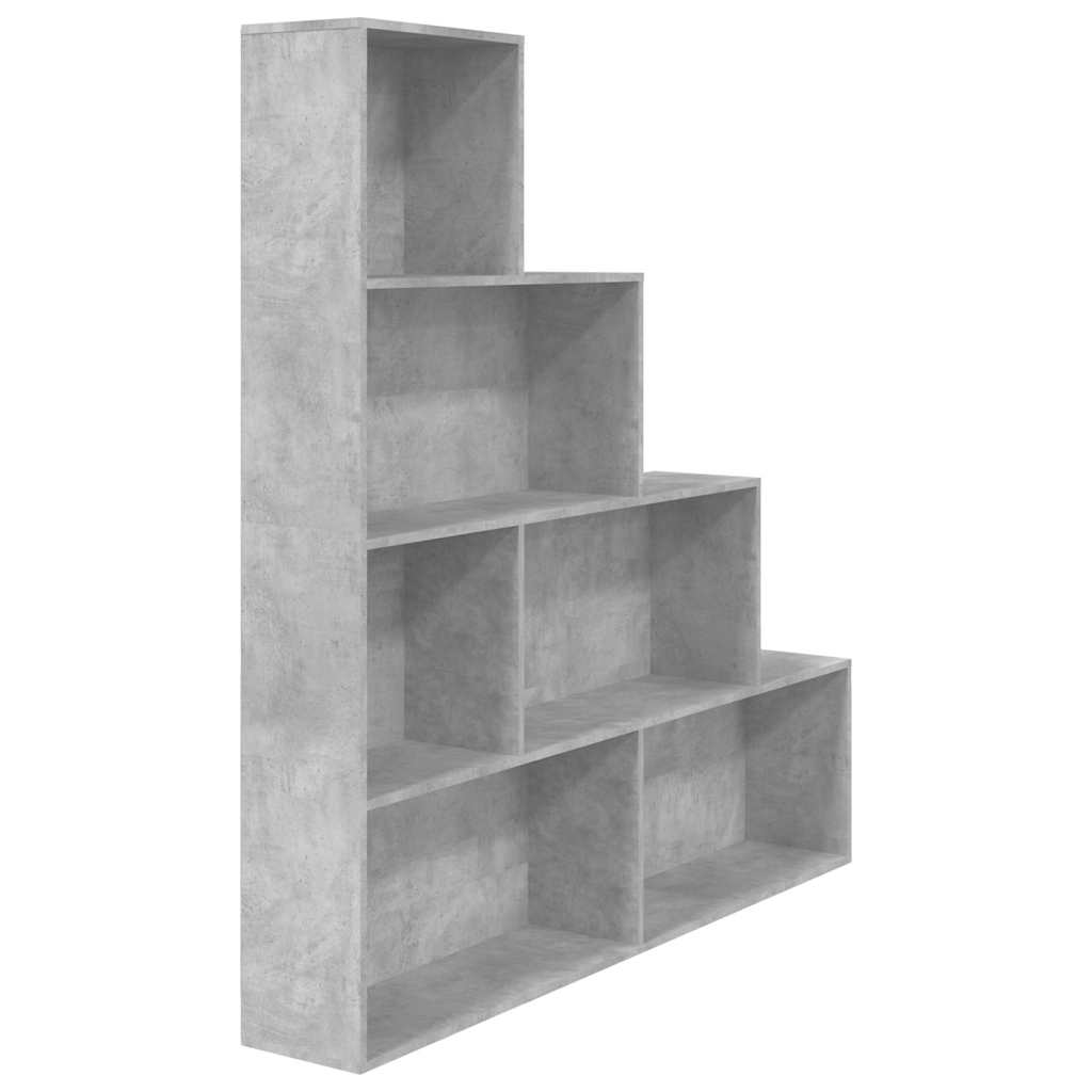 Vidaxl boekenkast kamerscherm 155x24x160 cm bewerkt hout betongrijs