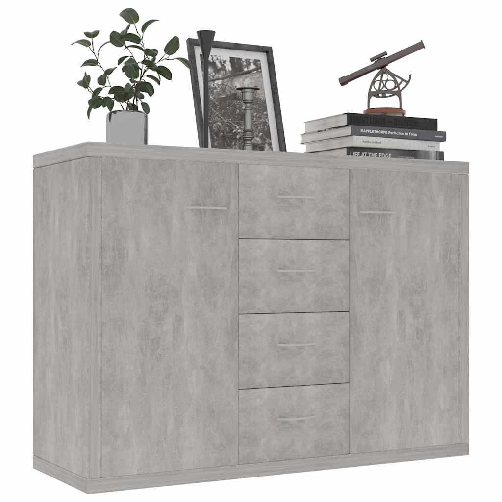 Vidaxl dressoir 88x30x65 cm bewerkt hout betongrijs