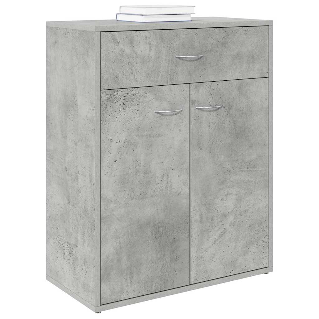 Vidaxl dressoir 60x30x75 cm bewerkt hout betongrijs