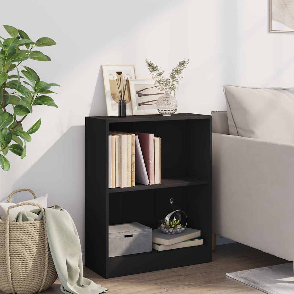 Vidaxl boekenkast 60x24x76 cm bewerkt hout zwart