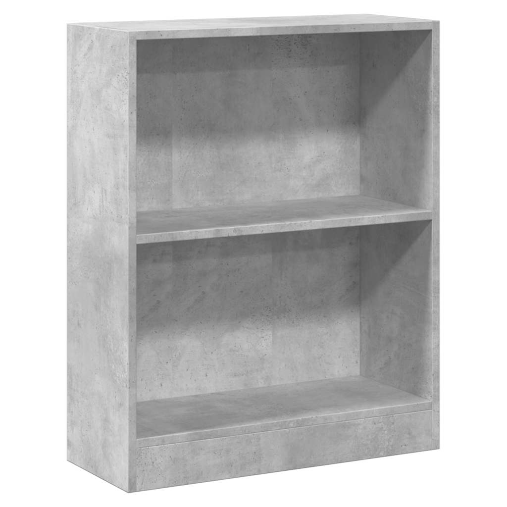 Vidaxl boekenkast 60x24x76 cm bewerkt hout betongrijs