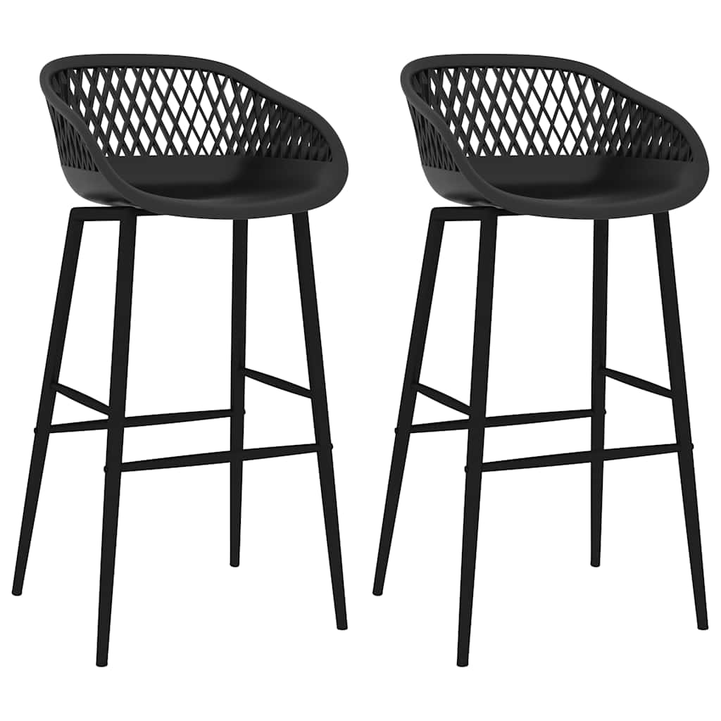 Vidaxl barstoelen 2 st zwart