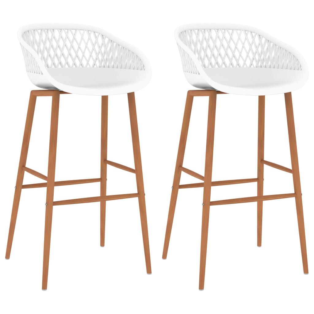 Vidaxl barstoelen 2 st wit