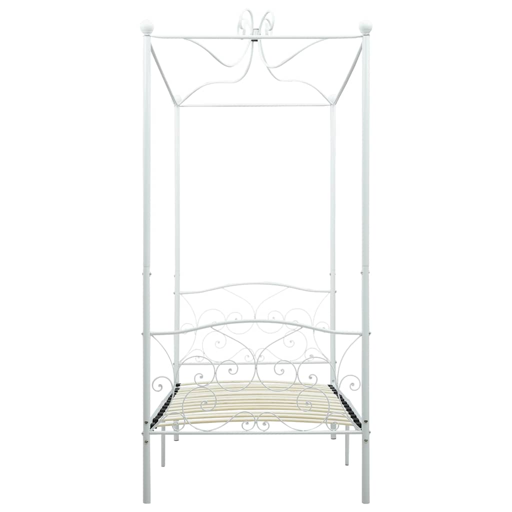 Vidaxl hemelbedframe metaal wit 100x200 cm