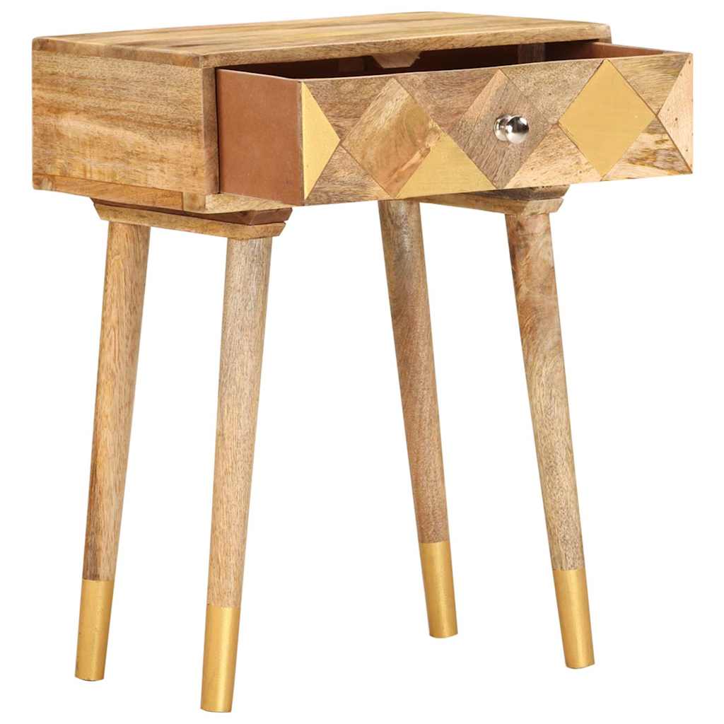 Vidaxl nachtkastje 43x30x58 cm massief mangohout