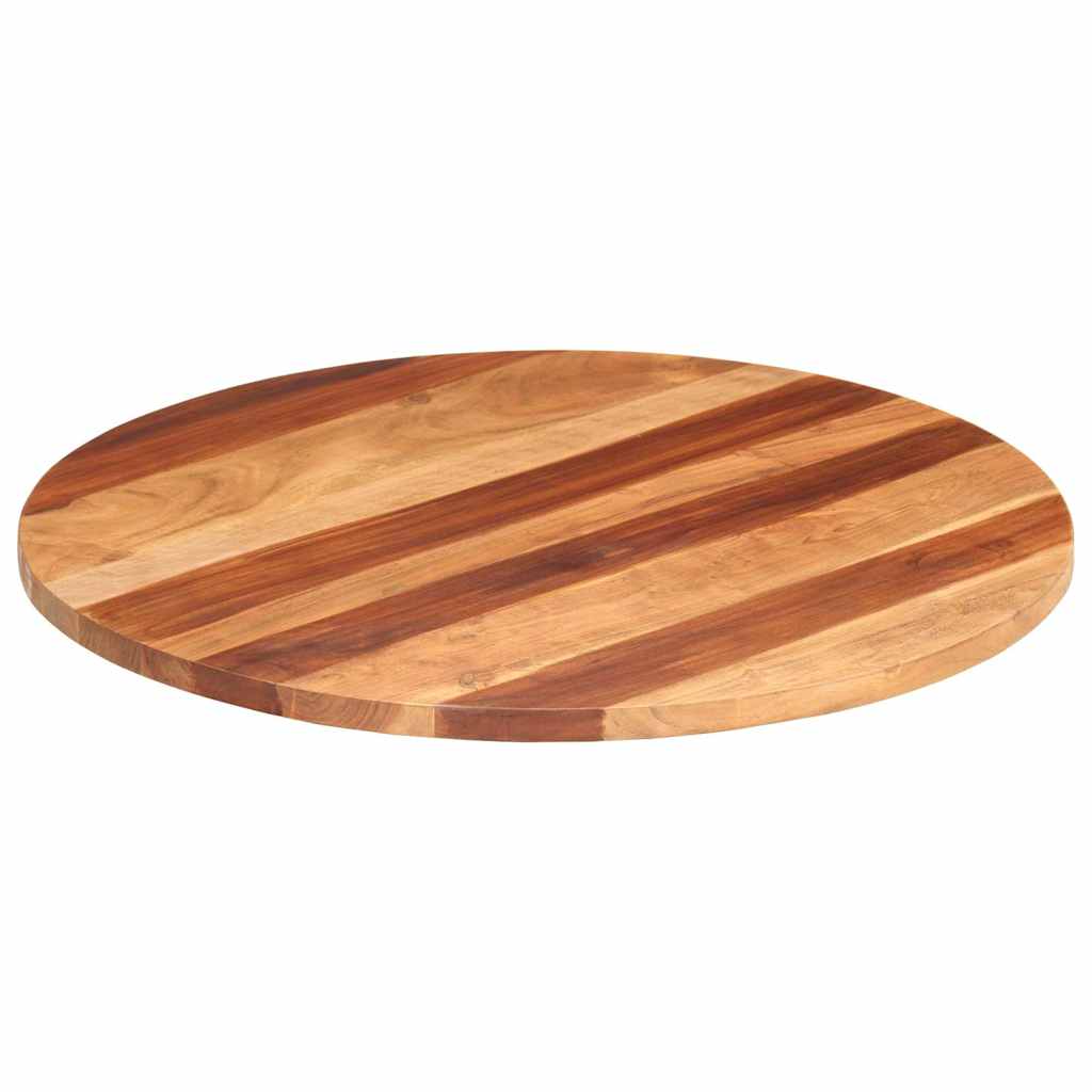 Vidaxl tafelblad rond 25-27 mm 80 cm massief acaciahout