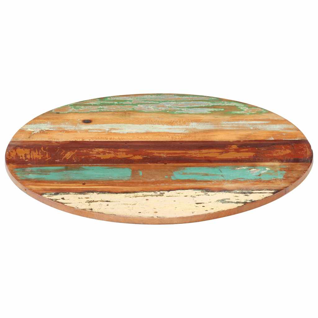 Vidaxl tafelblad rond 15-16 mm 50 cm massief gerecycled hout