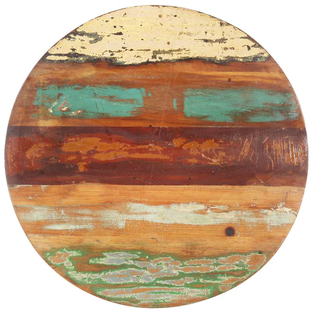 Vidaxl tafelblad rond 15-16 mm 50 cm massief gerecycled hout