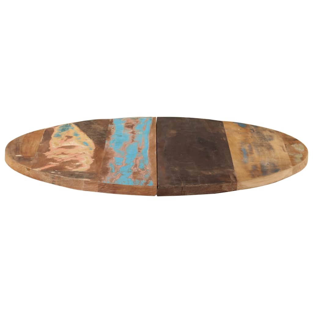 Vidaxl tafelblad rond 25-27 mm 80 cm massief gerecycled hout