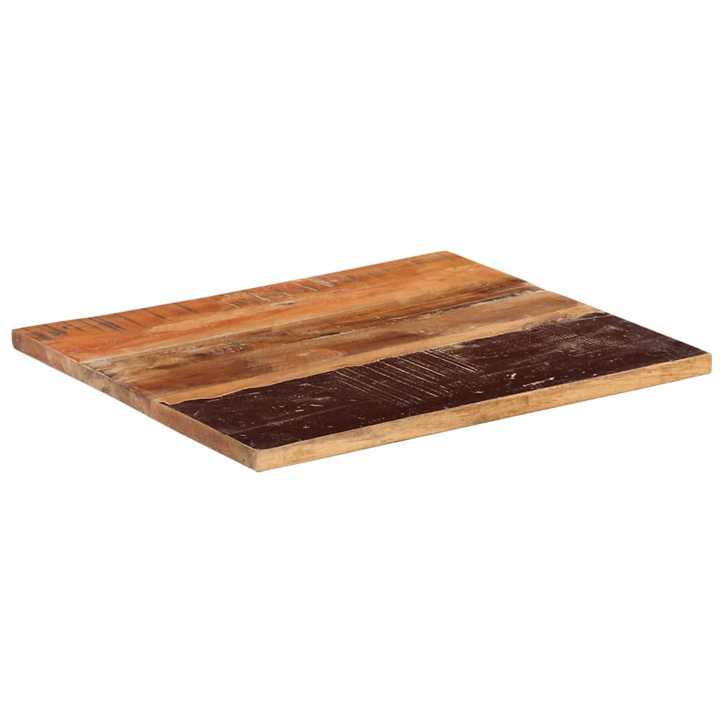 Vidaxl tafelblad rechthoekig 25-27 mm 60x60 cm massief gerecycled hout