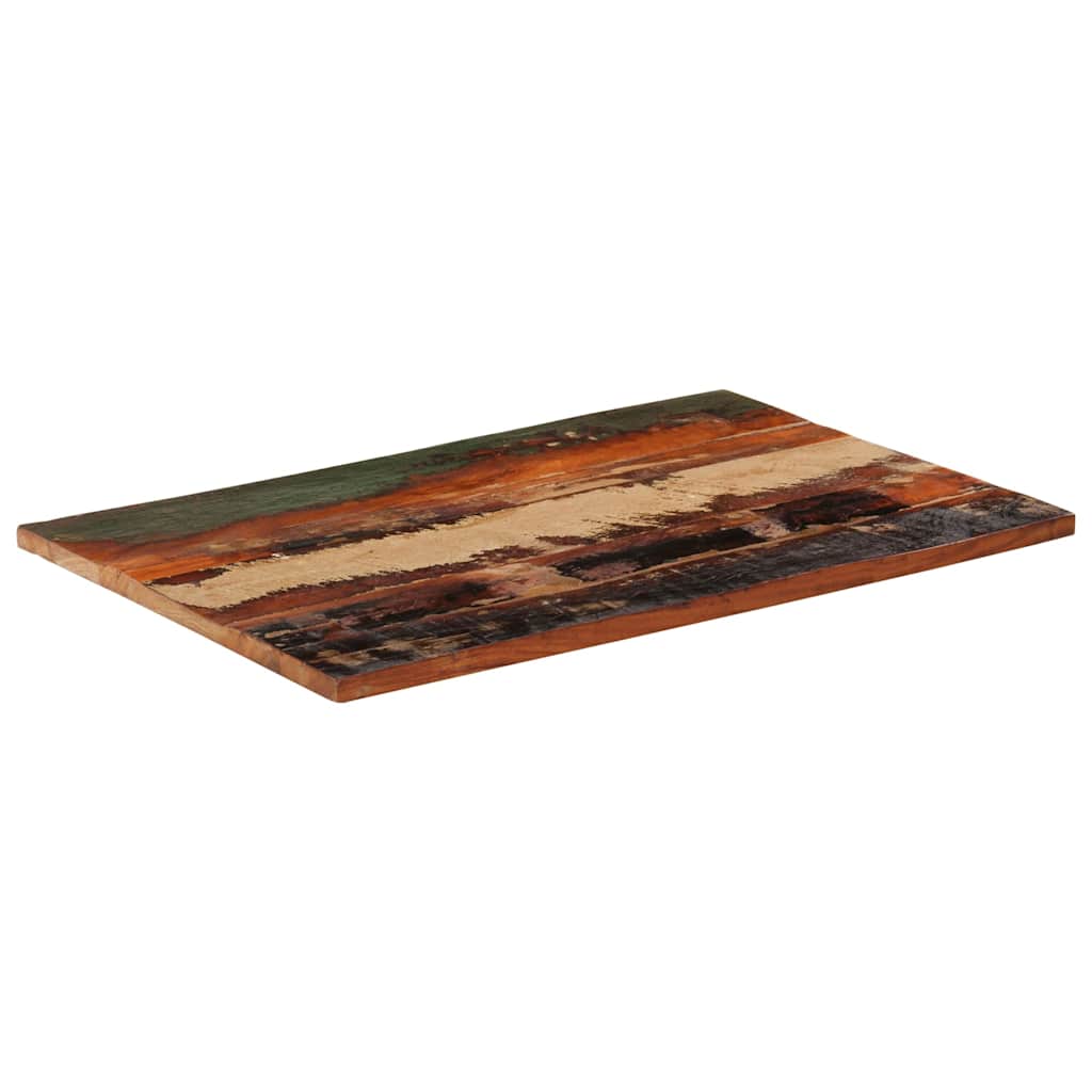 Vidaxl tafelblad rechthoekig 25-27 mm 60x90 cm massief gerecycled hout