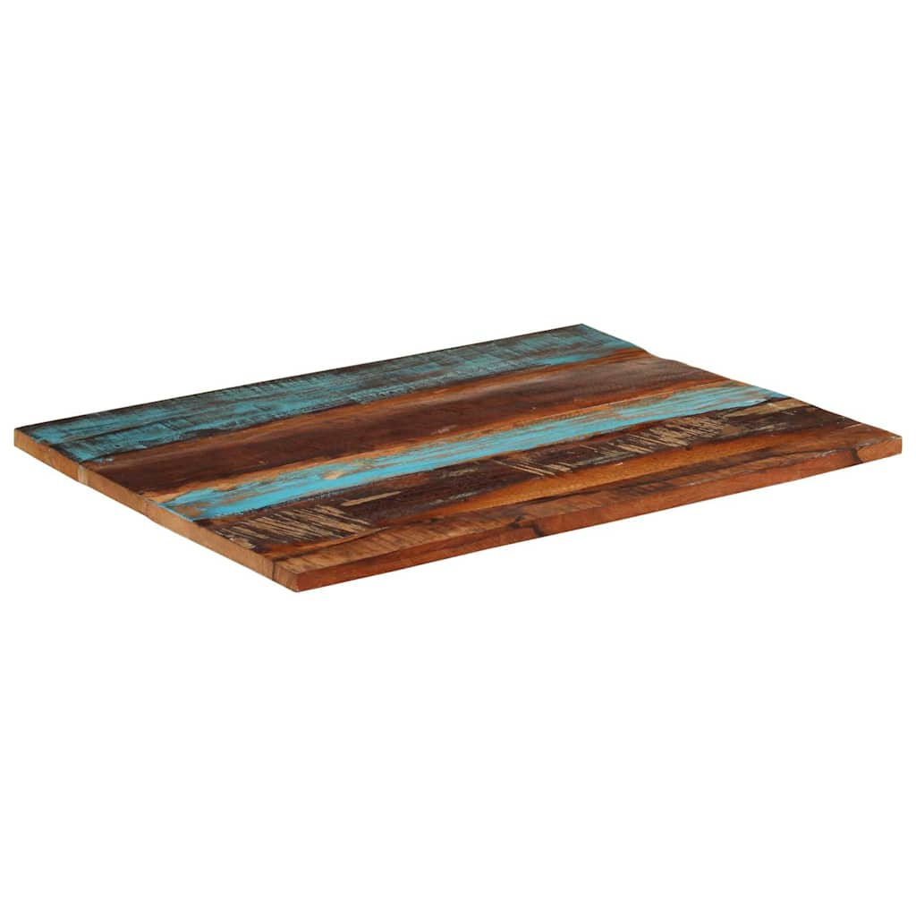Vidaxl tafelblad rechthoekig 25-27 mm 70x90 cm massief gerecycled hout