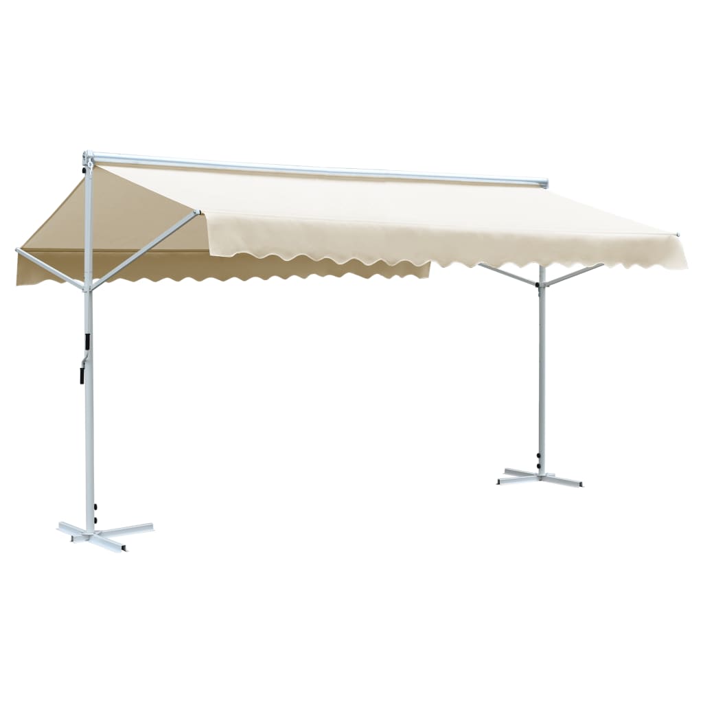 VidaXL Luifel vrijstaand 600x300 cm crème