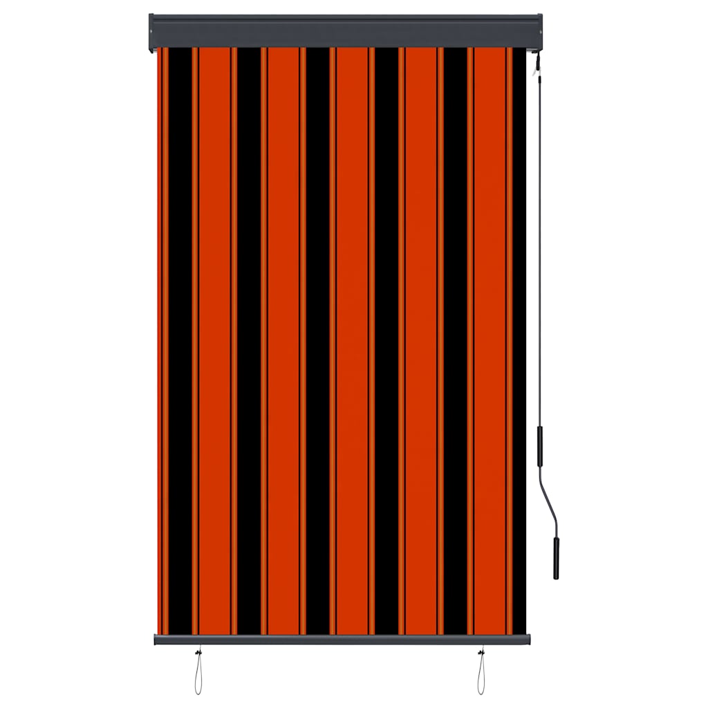 Vidaxl rolgordijn voor buiten 100x250 cm oranje en bruin