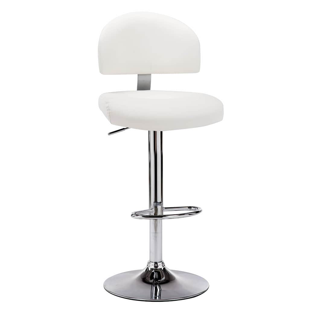 Vidaxl barstoelen 2 st kunstleer wit