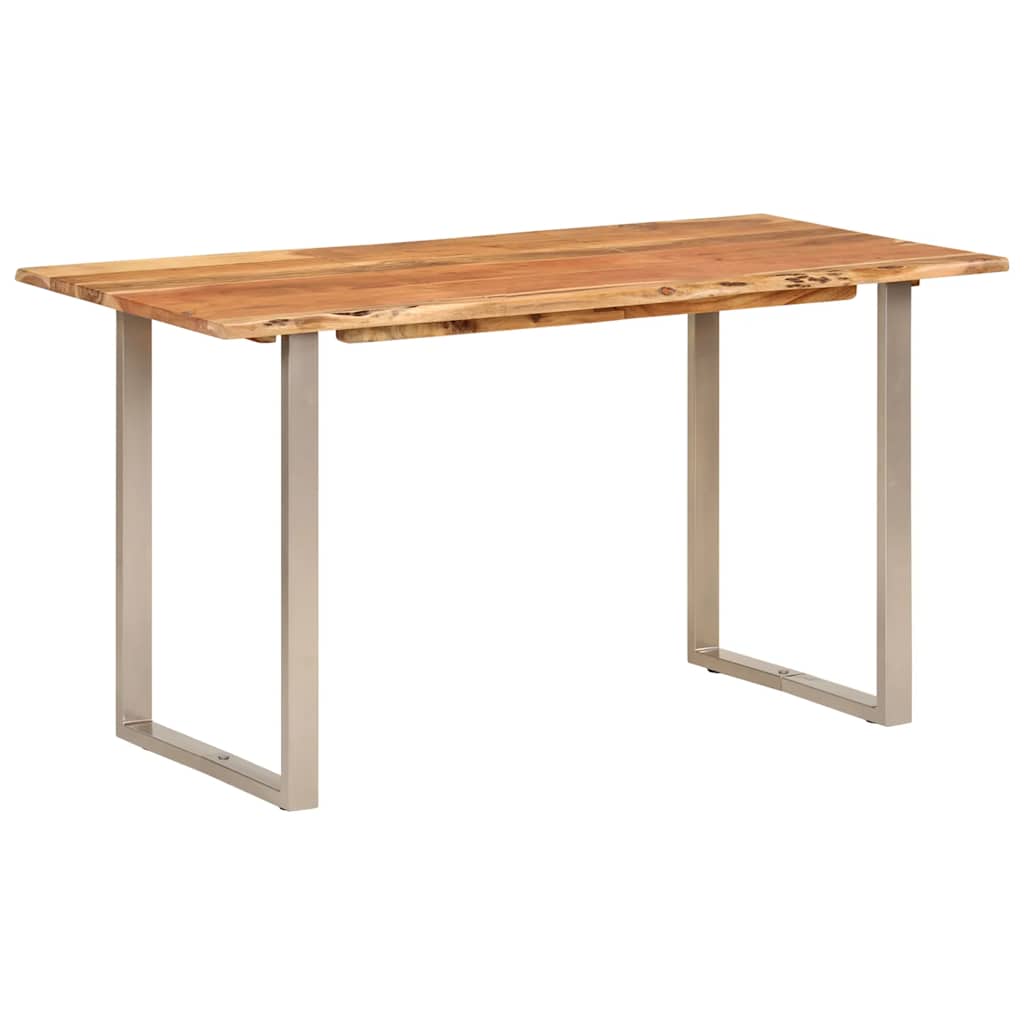 Vidaxl eettafel 140x70x76 cm massief acaciahout