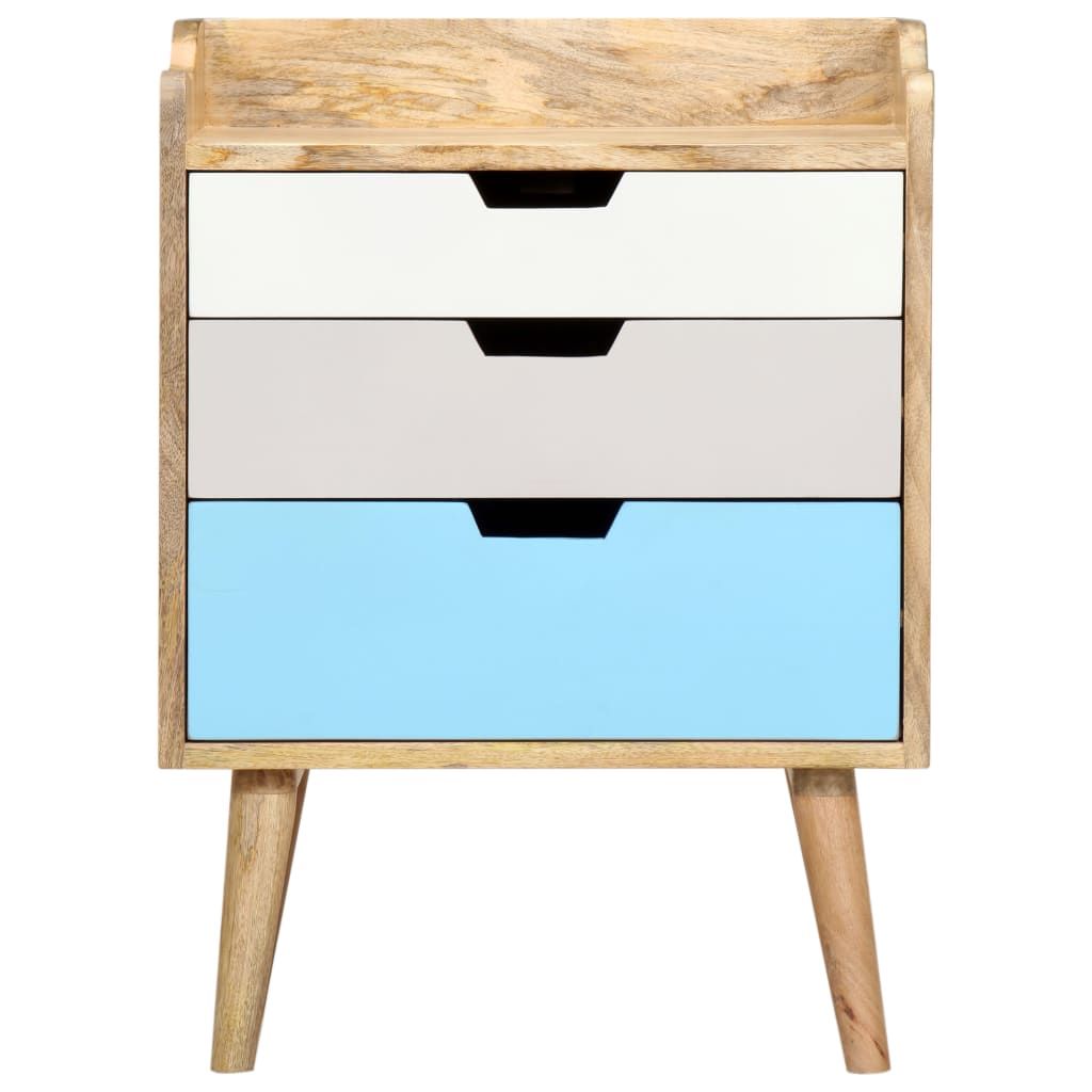 Vidaxl nachtkastje 47x35x63 cm massief mangohout