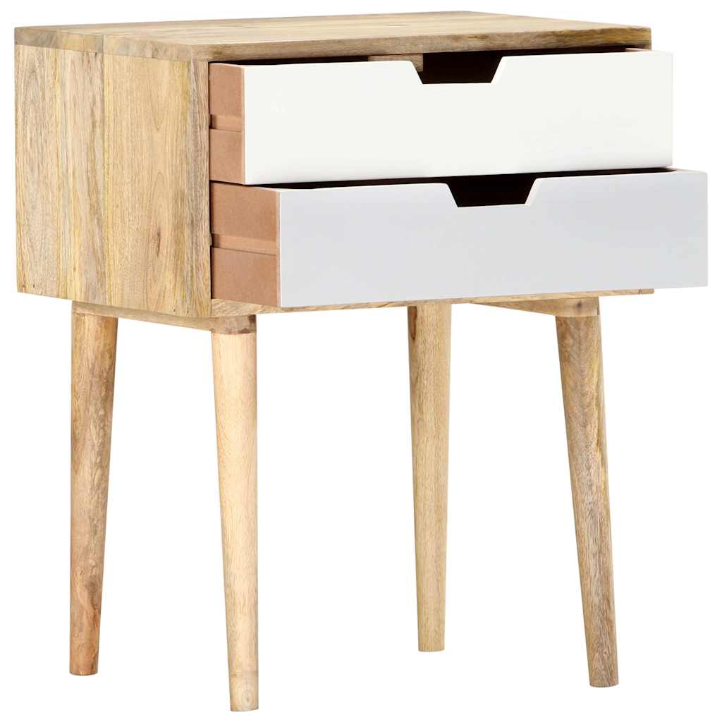 Vidaxl nachtkastje 47x35x59 cm massief mangohout