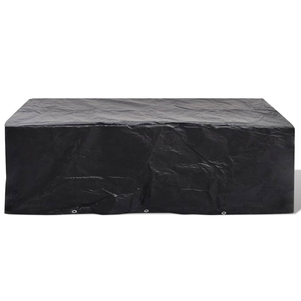 Vidaxl tuinmeubelhoezen poly rattan 2 st 8-persoons 300x140 cm
