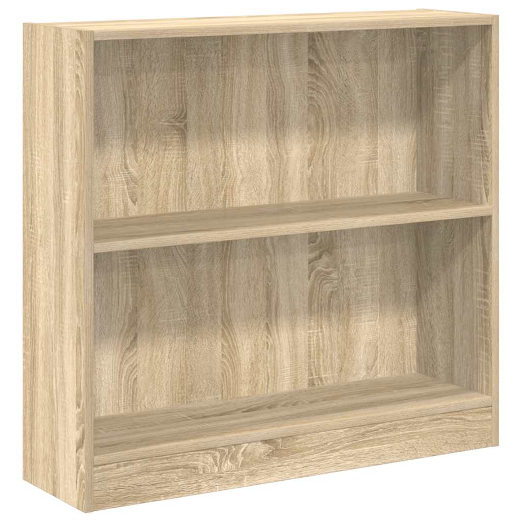 Vidaxl boekenkast 80x24x75 cm bewerkt hout sonoma eikenkleurig