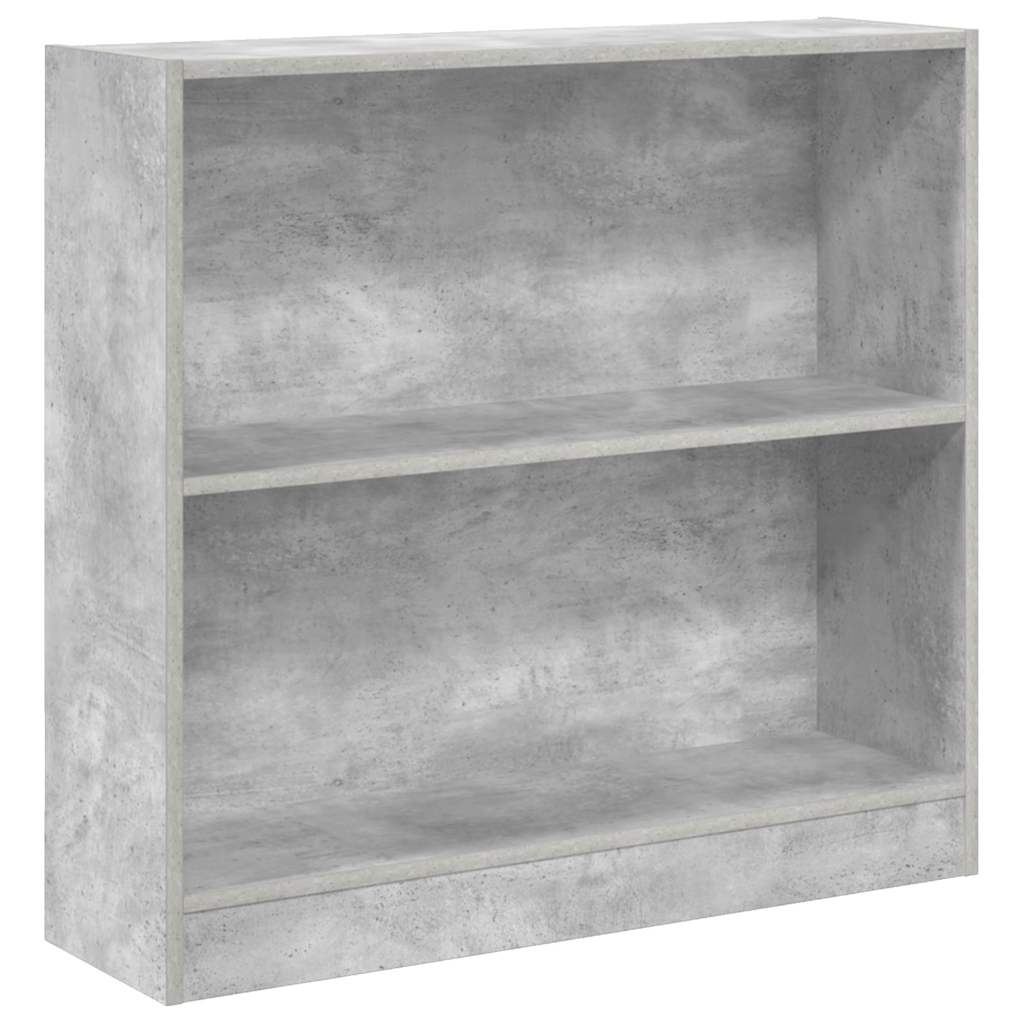 Vidaxl boekenkast 80x24x75 cm bewerkt hout betongrijs