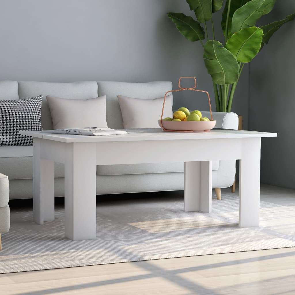 Vidaxl salontafel 100x60x42 cm bewerkt hout wit