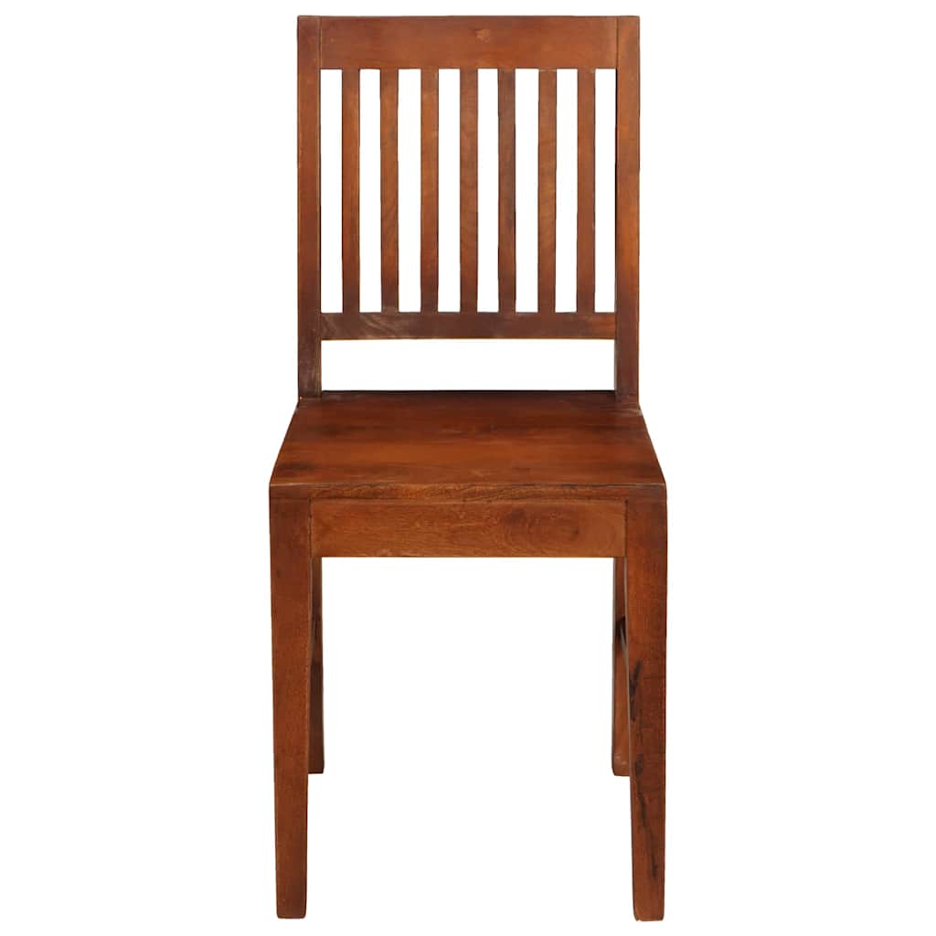 Vidaxl eetkamerstoelen 2 st massief mangohout