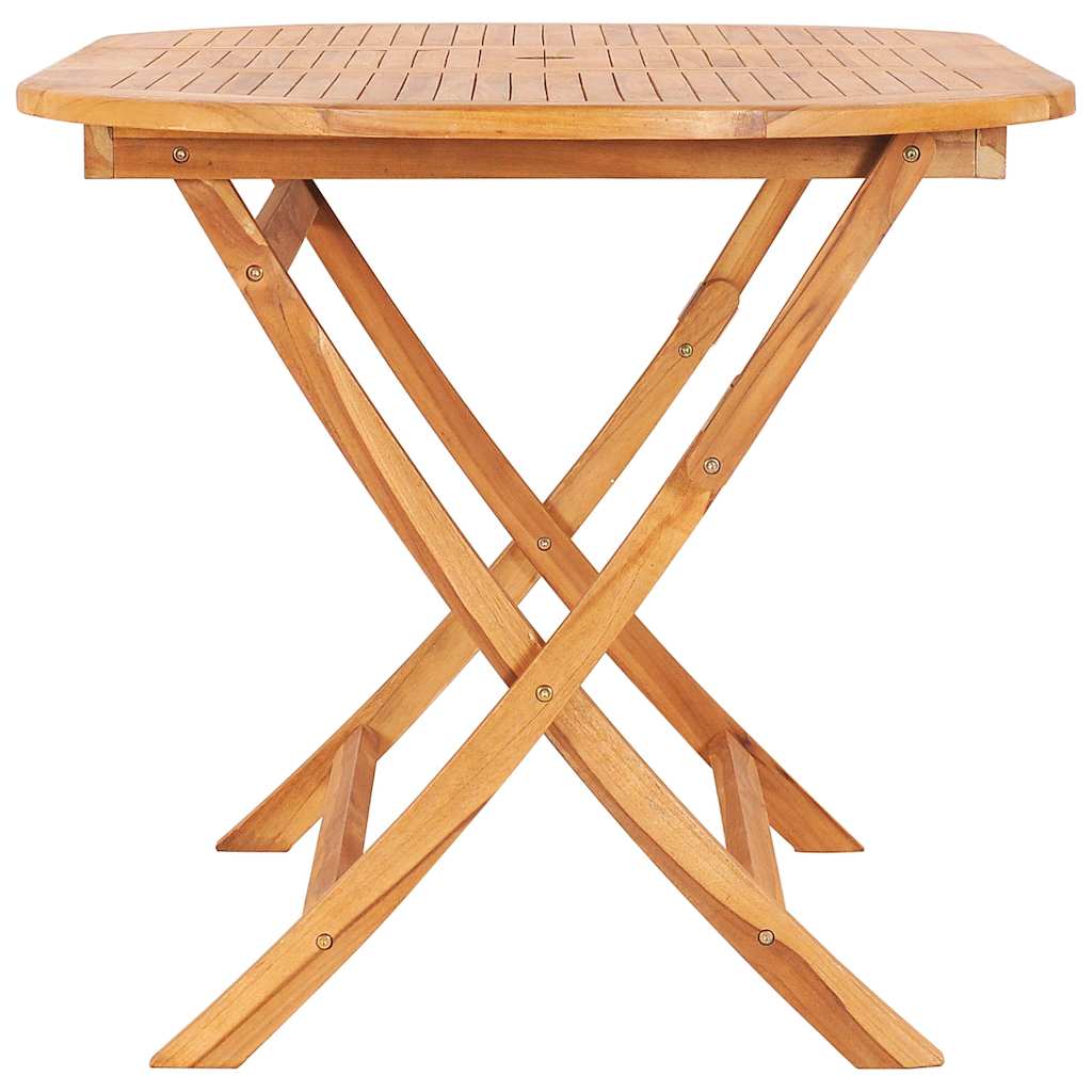 Vidaxl tuintafel inklapbaar 160x80x75 cm massief teakhout