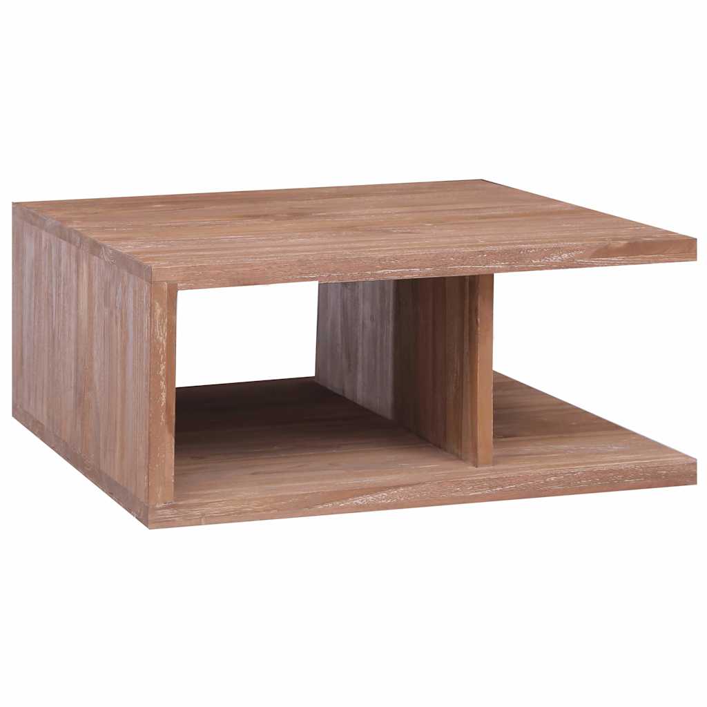 Vidaxl salontafel 70x70x30 cm massief teakhout