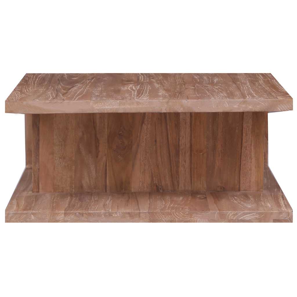 Vidaxl salontafel 70x70x30 cm massief teakhout