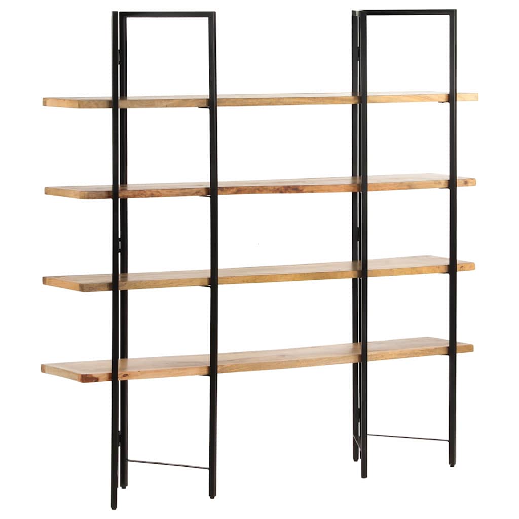 Vidaxl boekenkast met 4 schappen 160x35x160 cm massief mangohout
