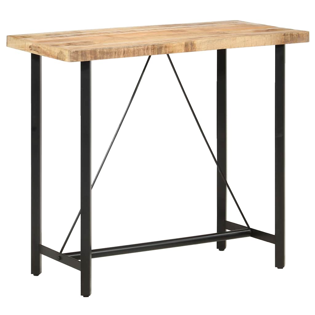 Vidaxl bartafel 120x58x107 cm ruw mangohout