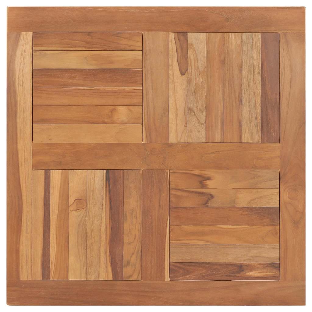 Vidaxl tafelblad vierkant 80x80x2,5 cm massief teakhout