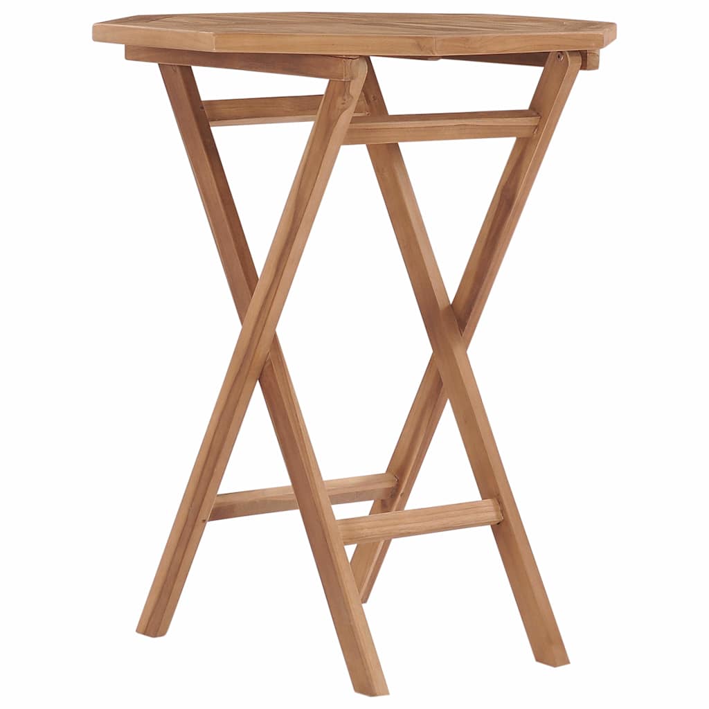 Vidaxl tuintafel inklapbaar 60x60x75 cm massief teakhout