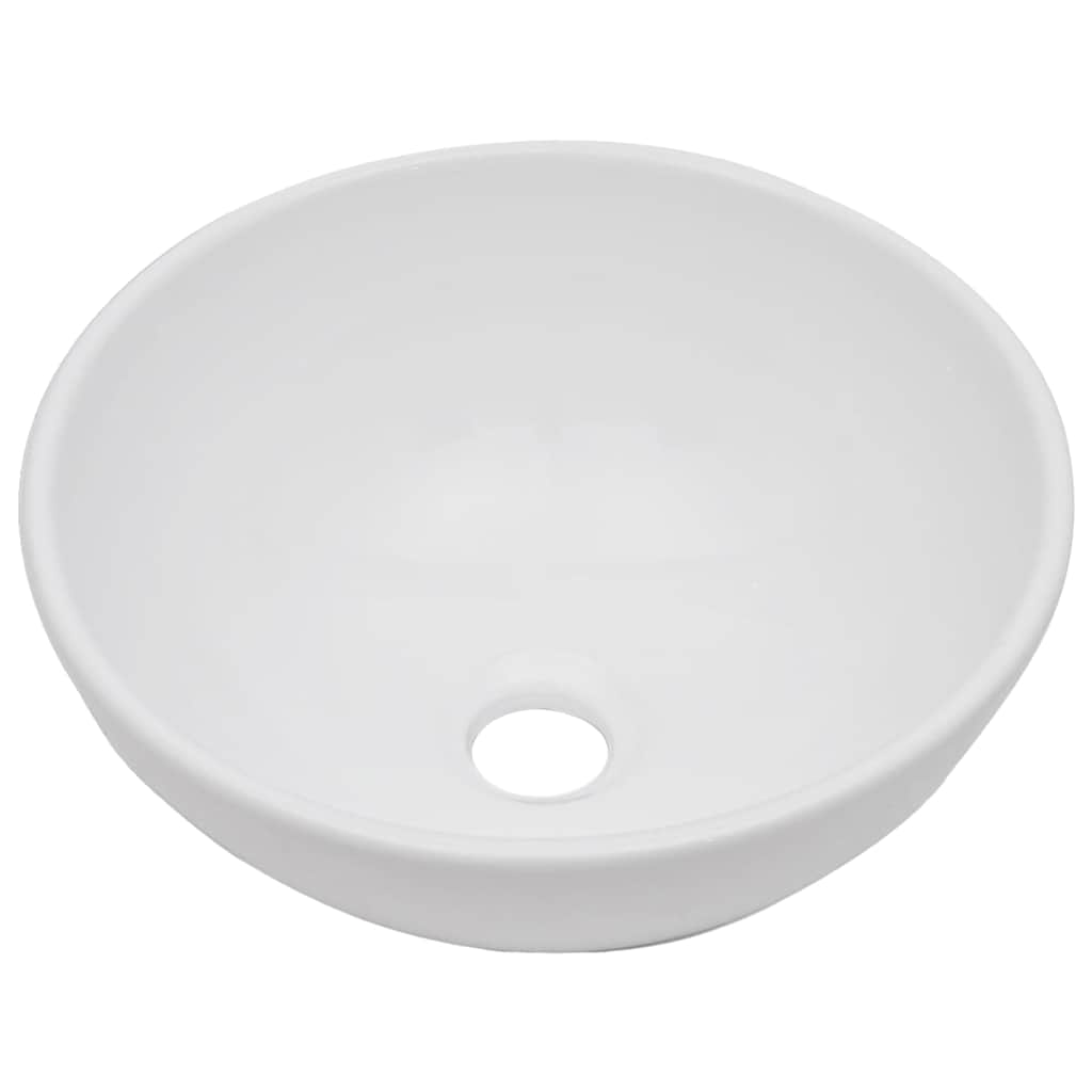 Vidaxl 2-delige badkamermeubelset keramiek zwart