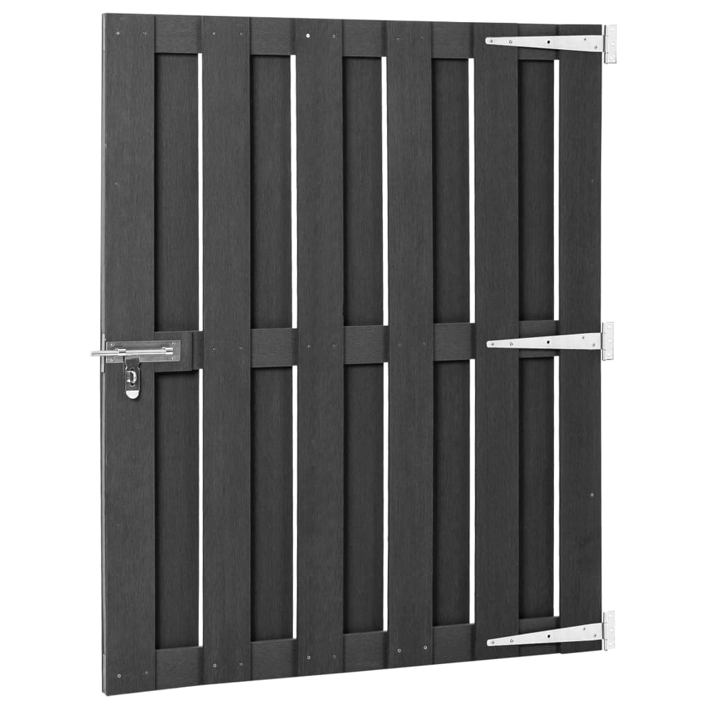 Vidaxl poort 100x120 cm hkc grijs