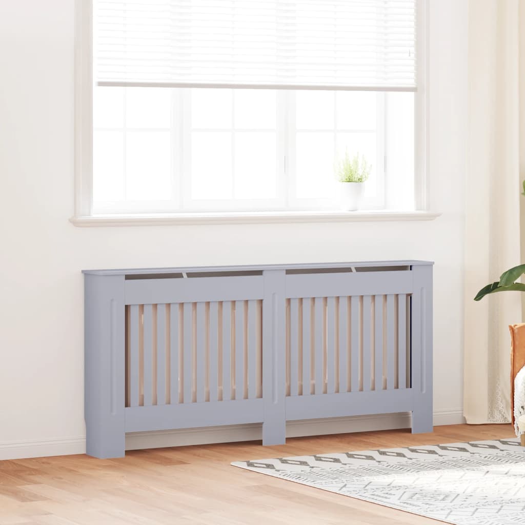 Vidaxl radiatorombouw 172x19x81,5 cm mdf antraciet