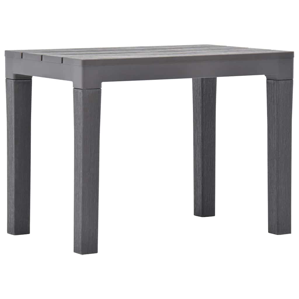 Vidaxl tuintafel met 2 banken kunststof bruin